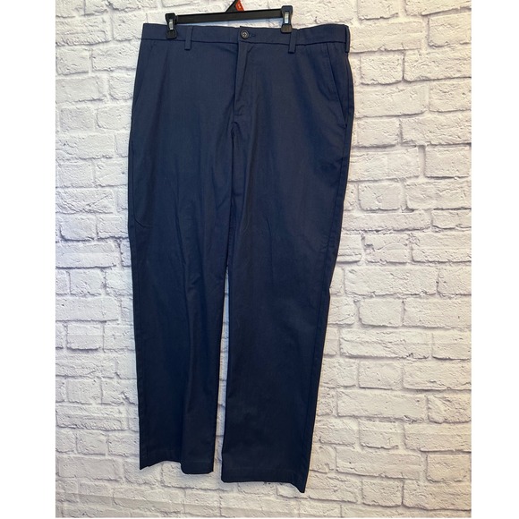 Croft & Barrow Mens 38x32 Navy Blue Easy Care Classic Fit Pants - Picture 1 of 8